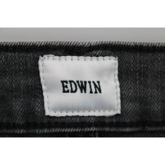 EDWIN ELIN CROP STRAIGHT JEANS Women's Size 29 KNIGHT RYDER GREY WASH - Picture 7 of 8